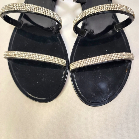 Steve Madden Black and Silver Sandals with Metallic Straps - Picture 13 of 15